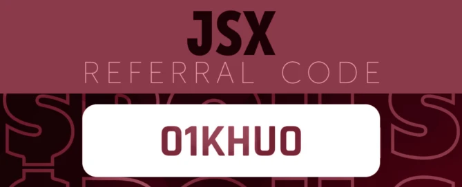 JSX Referral Code 01KHUO